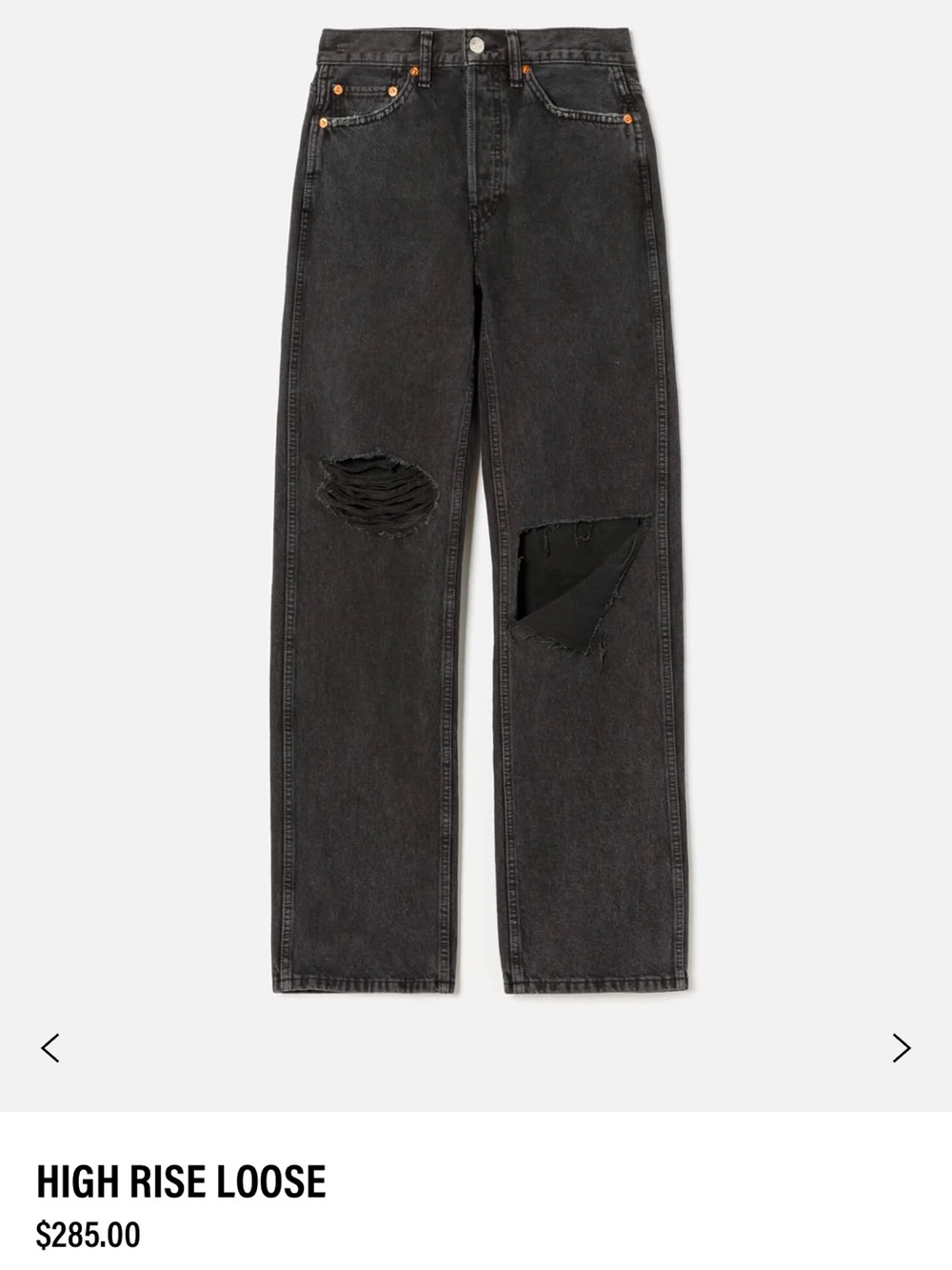 Re/Done High-Rise Loose Jeans
